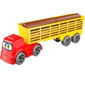 Caminhão Carreta Carga de Madeira Brinquedo Infantil