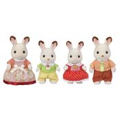 Conjunto de Figuras - Sylvanian Families - Família dos Coelhos Chocolate - Epoch