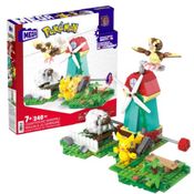 Blocos de encaixe - Mega Bloks - Construção Moinho Rural - Pokemon - Mattel