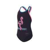 Maiô Stripes Neon Junior Speedo - PRETO