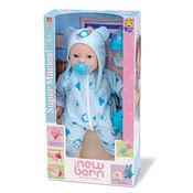 Boneca Diver New Born Brincando de Pijama Menino Divertoys