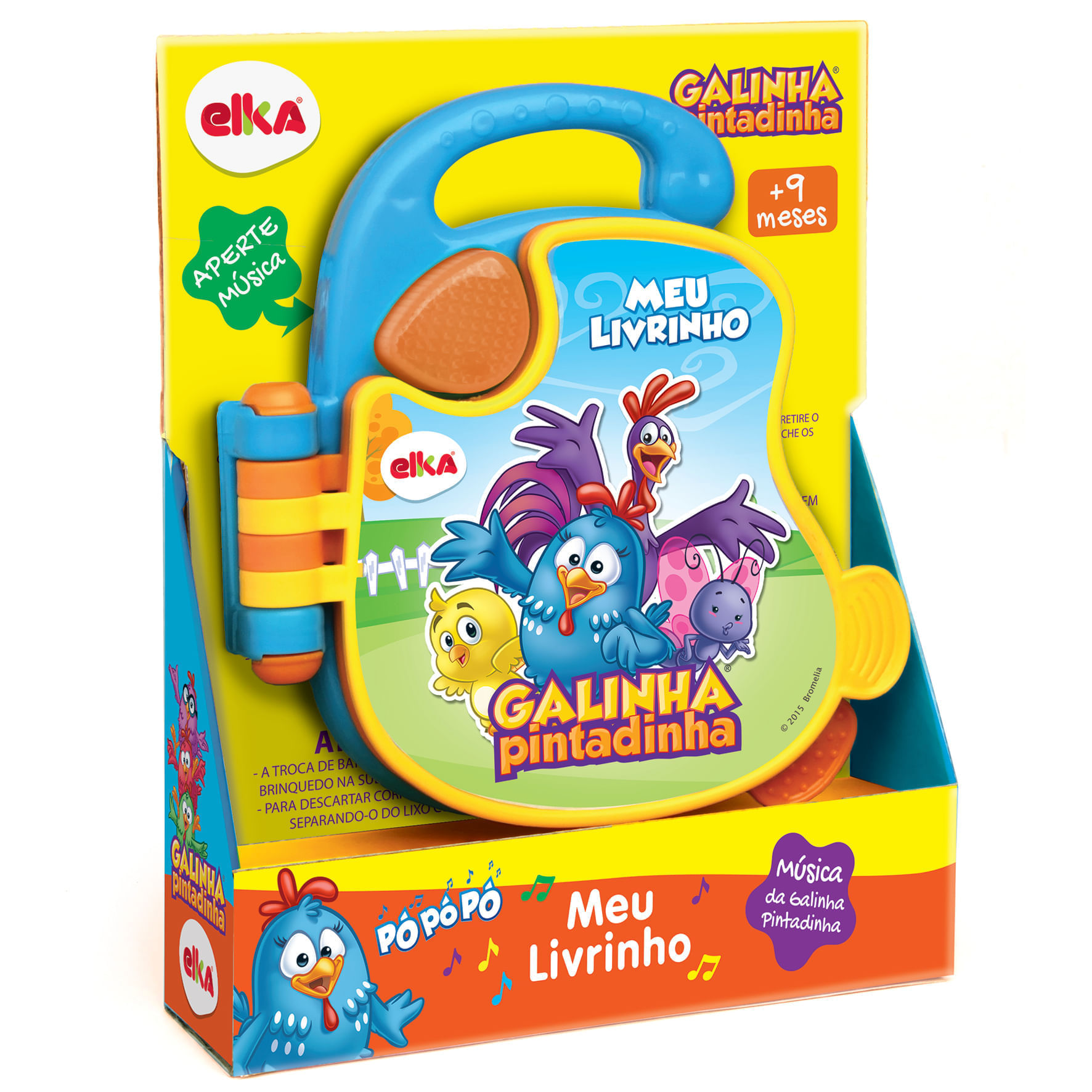 Livro de Colorir com Água Infantil Galinha Pintadinha - Ri Happy
