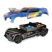 Porta Carrinho Radical 2 Em 1 - Hot Wheels - Azul - Fun