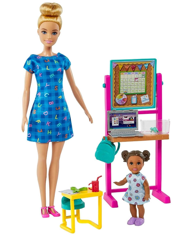 Boneca - Barbie - Cadeirante - Roupa Azul - Mattel - Ri Happy