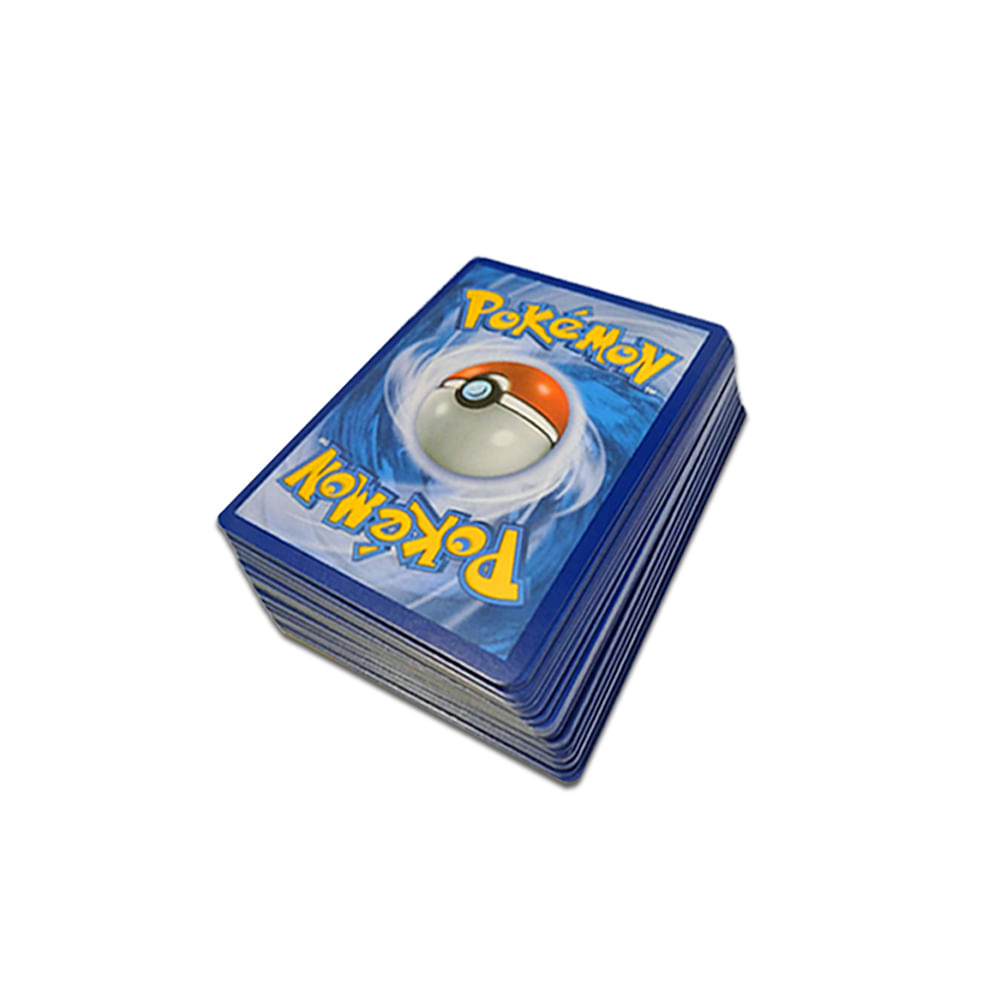 50 Cartas Pokemon Original Sem Repetições Com 02 RARAS Brilhantes  Garantidas - Ri Happy