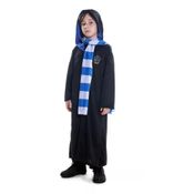 Fantasia do Harry Potter Corvinal Infantil Sobretudo + Cachecol - G 9 - 12