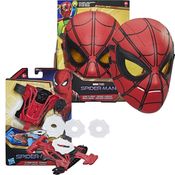 Kit Máscara Luminosa + Lançador Homem Aranha Marvel - Hasbro