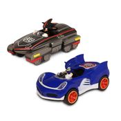 Carro Shadow Pull Back C/2 -  Sonic - Azul e Preto - Fun