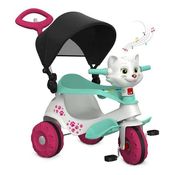 Triciclo Velobaby Doggy Com Capota E Pedal Chip Sonoro Rosa