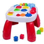 Blocos de Montar - Mesa Didática Play Time - Vermelha - Cotiplas