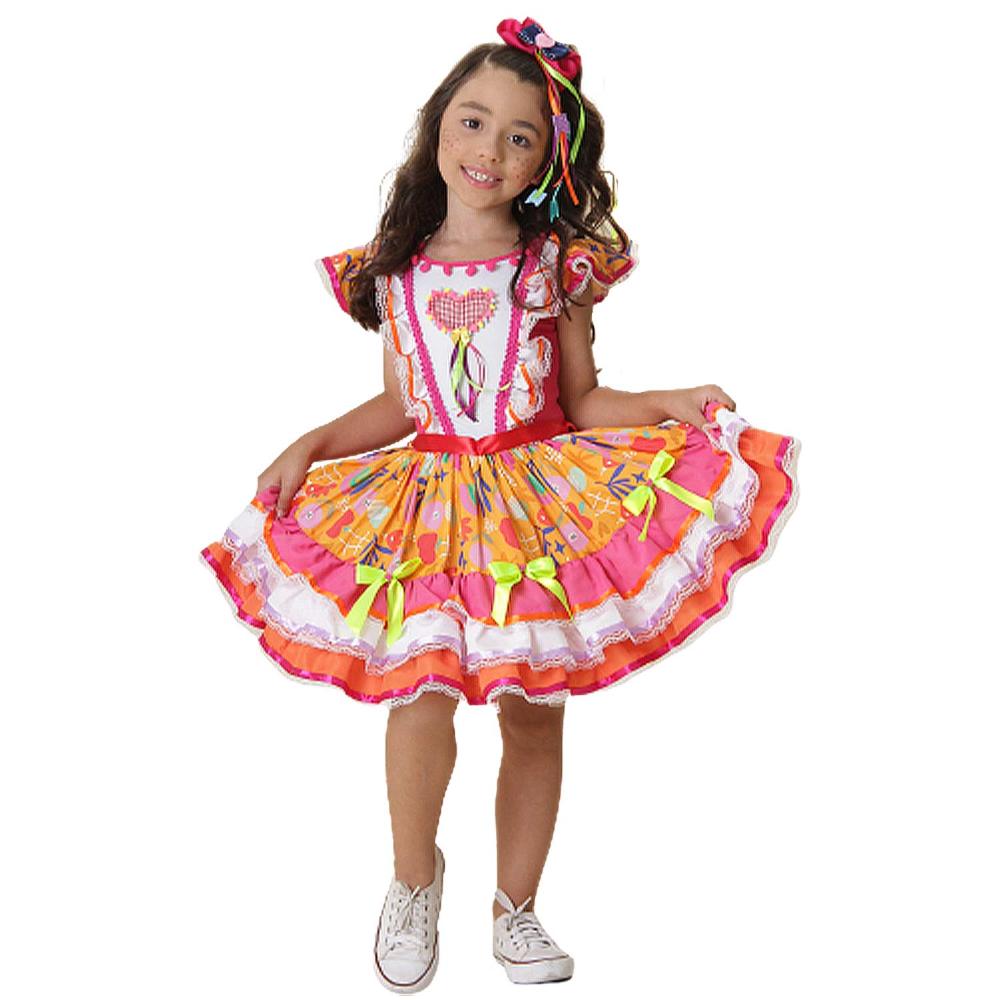 Vestido Festa junina Feminino Conjunto Camisa Xadrez + Tutu - Ri Happy