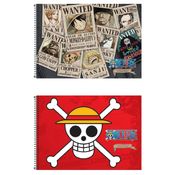 Caderno Espiral Cartografia e Desenho One Piece 80Fls Tilibra