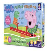 Quebra-Cabeça Gigante - Peppa Pig - 24 Peças - George Brincando no Parque - Mimo