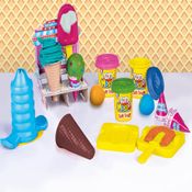 Conjunto Massa de Modelar - Coti Massa Tutti Fruti Sorveteria - Colorido - Cotiplas