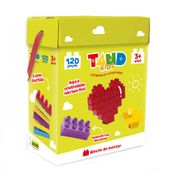 Blocos de Montar - Tand Kids - Baú com 120 Peças - Amarelo - Toyster