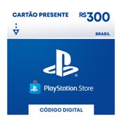 Gift Card Digital - PlayStation Store Gift Card - 300 Reais