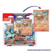 Jogo de Cartas -  Ev02 Growlithe - Pokémon - Blister Triplo - Copag