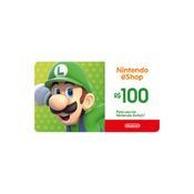 Gift Card Digital - Nintendo Cash - 100 Reais