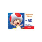 Gift Card Digital - Nintendo Cash - 50 Reais