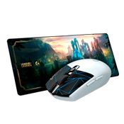 Mouse Logitech G305 e Mousepad G840 XL League of Legends