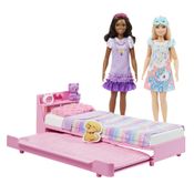 Conjunto de Mini Figuras e Acessórios - Barbie - Minha Primeira Barbie - Hora De Dormir - Mattel