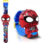 Relógio Digital para Crianças de 5 até 15 Anos, econoLED Homem Aranha, Vermelho