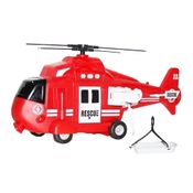 Helicóptero De Bombeiro - Play Machine - Com Luz E Som - Vermelho - Multikids