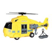 Helicóptero De Resgate - Play Machine - Com Luz E Som - Amarelo - Multikids