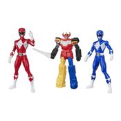 Kit Power Rangers Mighty Morphin - Megazord - Rangers Azul e Rangers Vermelho - Hasbro