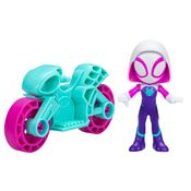 Conjunto Moto E Figura - Disney - Marvel - Spidey E Seus Amigos Incríveis - Ghost-Spider - Hasbro