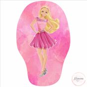 Almofada Naninha Infantil Lembrancinha Barbie Rosa