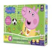 Quebra-Cabeça Gigante - Peppa Pig - 24 Peças - George Jogando Futebol - Mimo