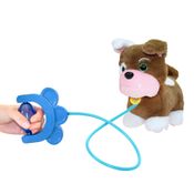 Pelucia - Cachorro - Walking Petz - Bulldog -Multikids