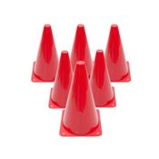 Kit Com 6 Cones Para Treinamento Vermelho - Kagiva