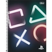 Caderno Playstation Espiral  PS4 PS5 160Fls - Tilibra