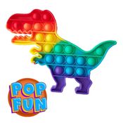 Pop It Dinossauro Yestoys Arco-iris Fidget Anti Stress