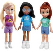 Coleção 3 Bonecas Polly Pocket Lila Shani 38cm + Acessórios