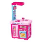 Cozinha Infantil Da Barbie Completa 92cm De Altura Cotiplas