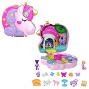 Estojo Festa Do Chá De Unicórnio - Polly Pocket - Mattel