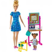 Boneca Barbie Carreiras e Playset, Tema do Professora com Móveis e Acessórios