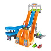 Pista De Corrida E Carrinhos - Hot Wheels - Little People Racing Loops Tower - Com Sons - Mattel