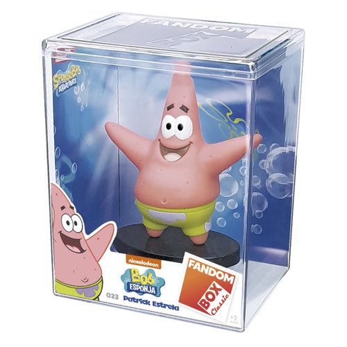 Mini Figura Colecionável - Fandombox Patrick Estrela  - Bob Esponja - Lider - Cores Sortidas