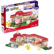 Blocos de Montar - Mattel - Pokémon - Centro Pokémon na Floresta - Mega