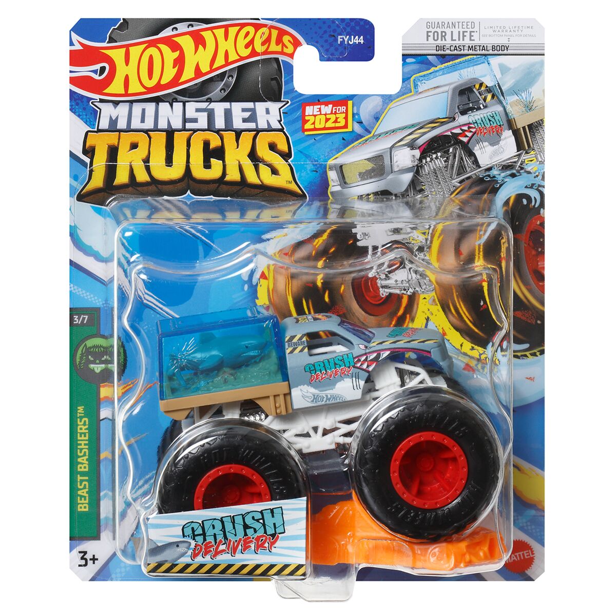 Pista Hot Wheels Monster Truck Ataque Do Crocodilo Faminto - Color Shifters  - Carrinho Muda De Cor - Edição 2022