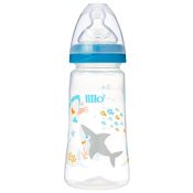 Mamadeira - 300 Ml - Design Smart - Azul - Tubarões - Lillo