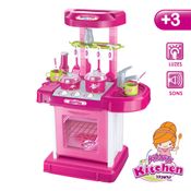 Cozinha Infantil Brinquedo C/ Som e Luz Princess Replay Kids
