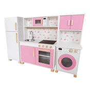 Kit Cozinha Infantil com Geladeira e Máquina de Lavar Exclusiva