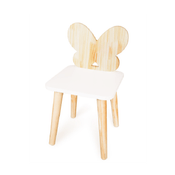 Cadeira Infantil de Madeira Borboleta Pinus Exclusiva