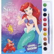 Livro Para Colorir - Disney Princesa -  A Pequena Sereia - Aquarela - Catavento