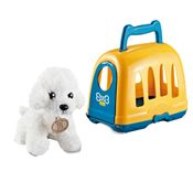 Conjunto Pelúcia E Caixinha De Transporte - Lovely Pet Cute Collection - Cachorro Poodle - Multikids